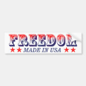 Vrijheid Bumpersticker (Voorkant)