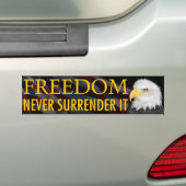 Vrijheid Bumpersticker (Op auto)