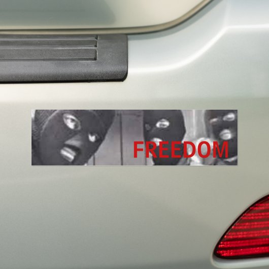 Vrijheid Bumpersticker (Op auto)