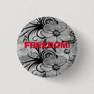 Vrijheid! Button. Ronde Button 3,2 Cm