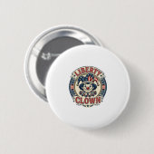 Vrijheid Clown Patriottisch Patriottische Clowncor Ronde Button 5,7 Cm (Voorkant /achterkant)