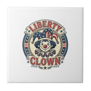 Vrijheid Clown Patriottisch Patriottische Clowncor Tegeltje