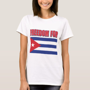 Vrijheid Cuba Cubaanse vlag T-shirt