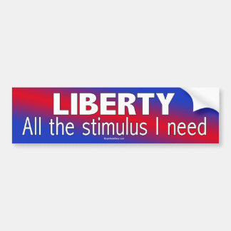 Vrijheid: de enige stimulans die ik nodig heb bumpersticker