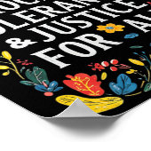 Vrijheid Democratie Tolerantie Rechtvaardigheid Al Poster (Hoek)