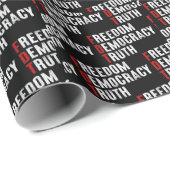 Vrijheid Democratie Waarheid Cadeaupapier (Rol Hoek)