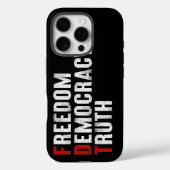 Vrijheid Democratie Waarheid Case-Mate iPhone Case (Achterkant)