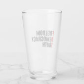 Vrijheid Democratie Waarheid Glas (Achterkant)