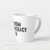 Vrijheid Democratie Waarheid Latte Mok (Rechterhoek)