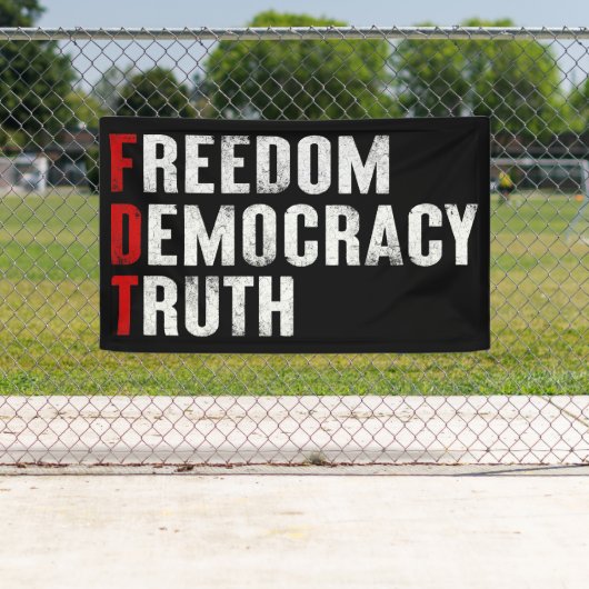 Vrijheid Democratie Waarheid Spandoek (Insitu)
