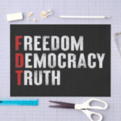 Vrijheid Democratie Waarheid Tissuepapier (Craft)