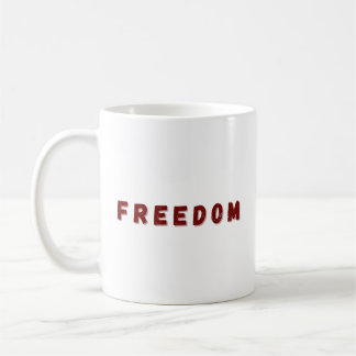 Vrijheid Design Artistieke Uitdrukking van Onafhan Koffiemok