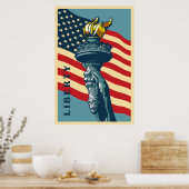 Vrijheid die de wereld verlicht poster (Keuken)