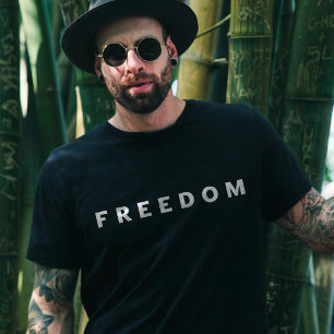 Vrijheid een echte patriot (2 kant) t-shirt