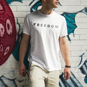 Vrijheid een echte patriot (2 kant) t-shirt