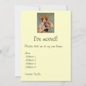  vrijheid Een nieuwe thuisaankondigingskaart belle Aankondiging (Achterkant)