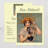  vrijheid Een nieuwe thuisaankondigingskaart belle Aankondiging (Voorkant / Achterkant)