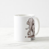 "Vrijheid" Elephant Coffee-Mok Koffiemok (Voorkant rechts)
