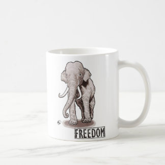 "Vrijheid" Elephant Coffee-Mok Koffiemok