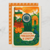 Vrijheid en Eenheid India Kaart (Voorkant / Achterkant)