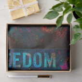 Vrijheid en eer in Neon Decoupage Papier – Vet (Geschenk)