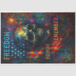 Vrijheid en eer in Neon Decoupage Papier – Vet