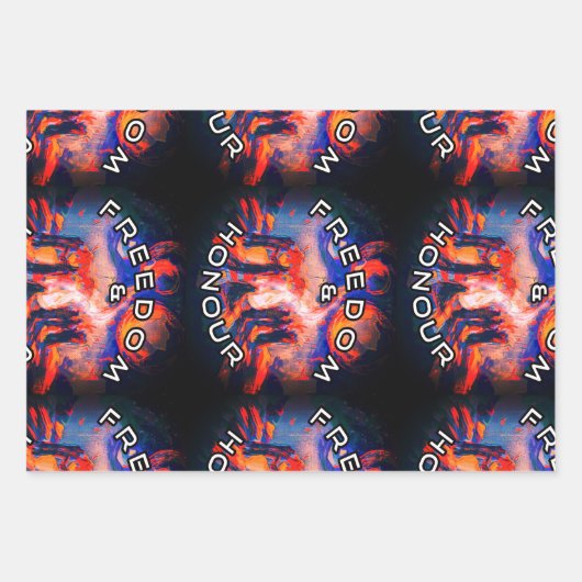 Vrijheid en eerlijkheid inpakpapier vel (Voorkant 2)