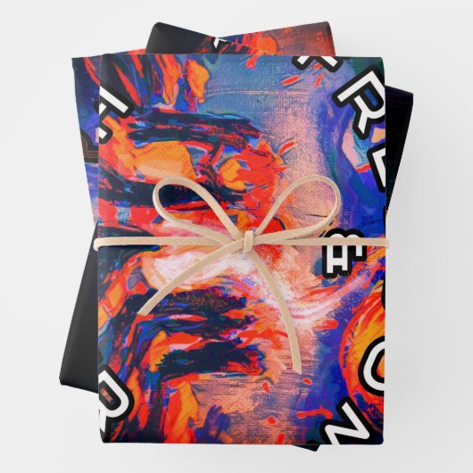 Vrijheid en eerlijkheid inpakpapier vel (In situ)