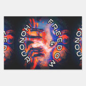 Vrijheid en eerlijkheid inpakpapier vel (Voorkant)