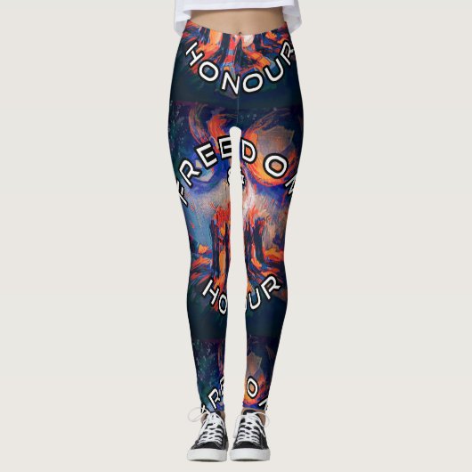 Vrijheid en eerlijkheid leggings (Voorkant)
