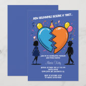 Vrijheid en frisse start vieren - Echtscheiding Kaart (Voorkant / Achterkant)