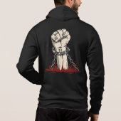 Vrijheid en gedurfde protestkleding hoodie (Achterkant)
