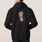 Vrijheid en gedurfde protestkleding hoodie (Achterkant)