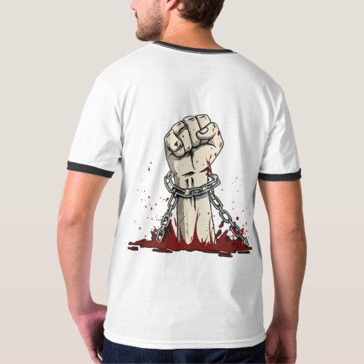 Vrijheid en gedurfde protestkleding t-shirt (Achterkant)