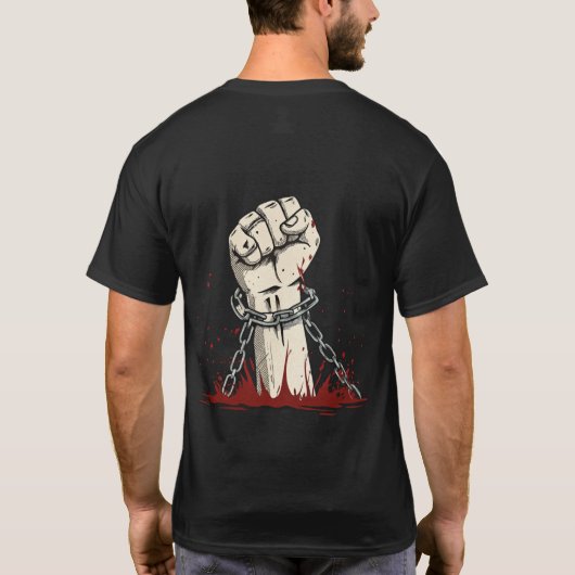 Vrijheid en gedurfde protestkleding t-shirt (Achterkant)