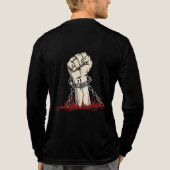 Vrijheid en gedurfde protestkleding Tri-Blend shirt (Achterkant volledig)