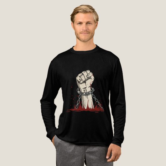 Vrijheid en gedurfde protestkleding Tri-Blend shirt (Voorkant)