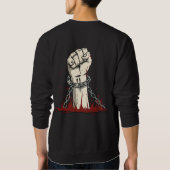 Vrijheid en gedurfde protestkleding trui (Achterkant)