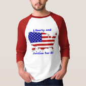 Vrijheid en gerechtigheid voor alle T-shirt (Voorkant)