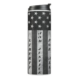 Vrijheid en gerechtigheid voor alle Tumbler BW Thermosbeker