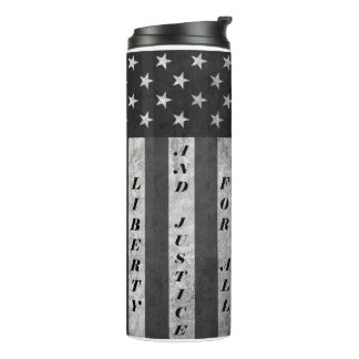 Vrijheid en gerechtigheid voor alle Tumbler BW Thermosbeker