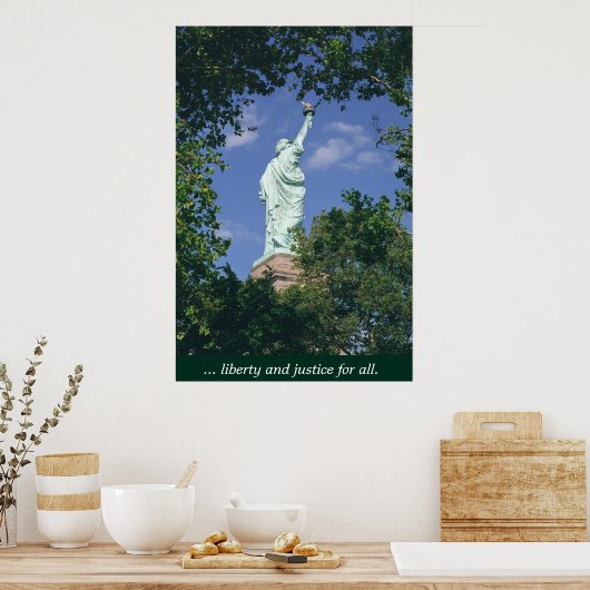 Vrijheid en gerechtigheid voor iedereen poster (Keuken)