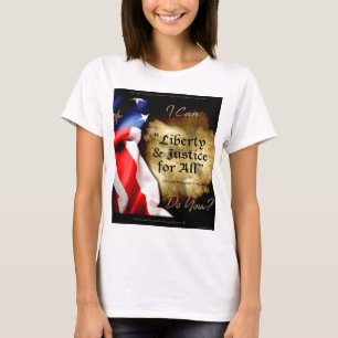 Vrijheid en gerechtigheid voor iedereen progress t-shirt