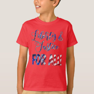 Vrijheid en gerechtigheid voor iedereen t-shirt