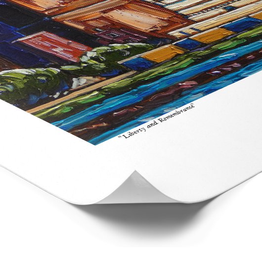 "Vrijheid en herinnering" Poster (Hoek)