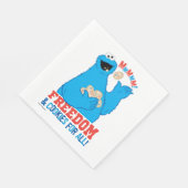 Vrijheid en koekjes voor iedereen! servetten (Hoek)