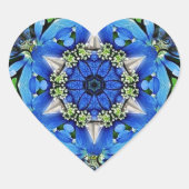 Vrijheid en Liefde Hart Sticker (Voorkant)