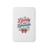 Vrijheid en limonade Patriottisch citroen vector s Badmat (Voorkant Verticaal)