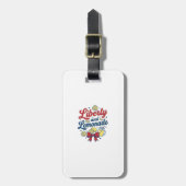 Vrijheid en limonade Patriottisch citroen vector s Bagagelabel (Voorkant verticaal)