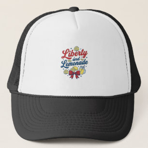 Vrijheid en limonade Patriottisch citroen vector s Trucker Pet